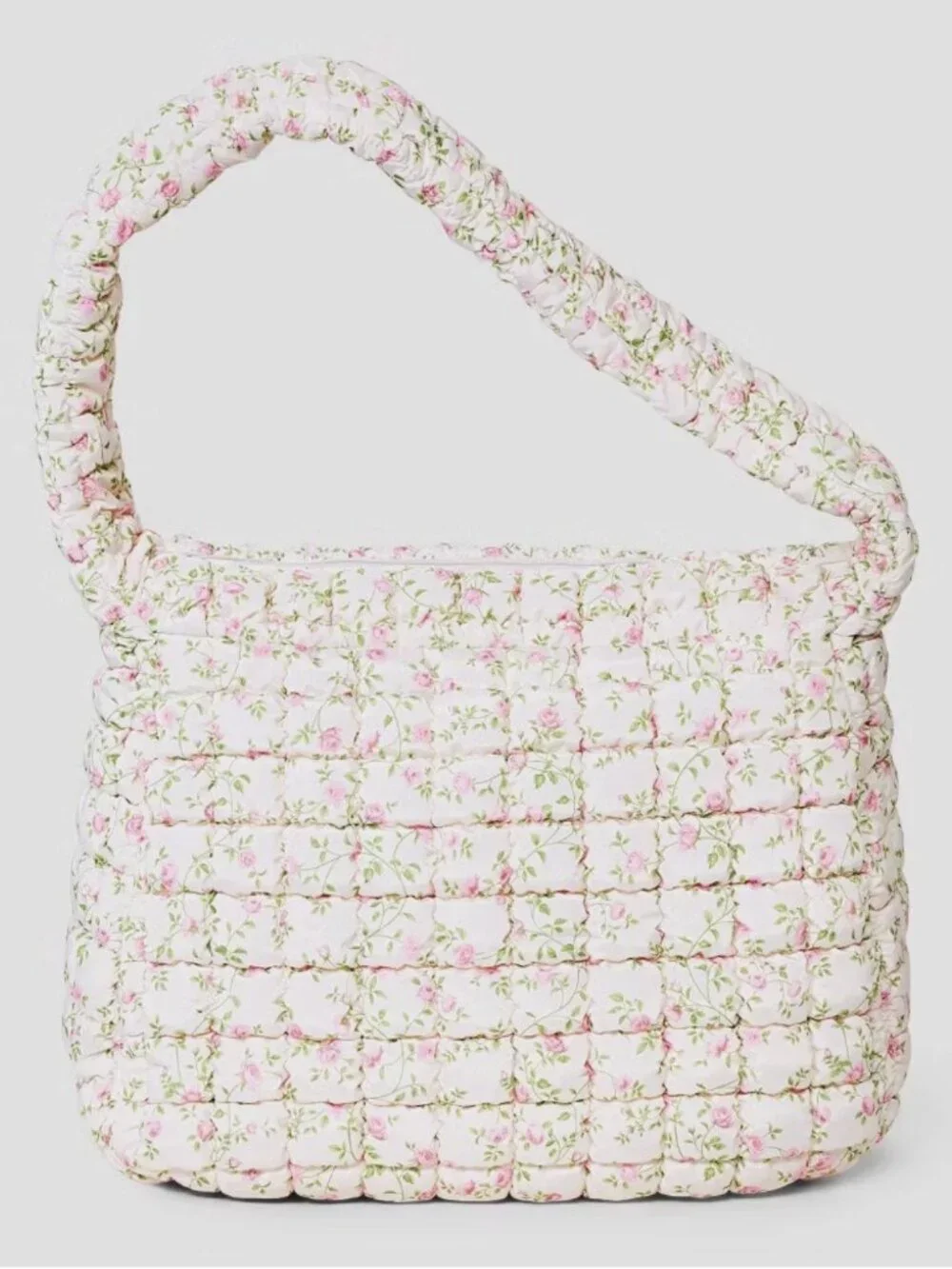 NWT Wild Fable Puffer Hobo Shoulder Bag Tote Purse Floral Print